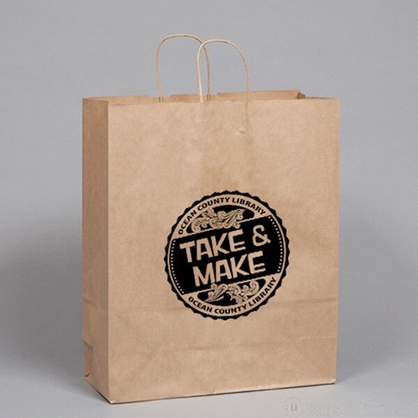 Natural Kraft Paper Custom PRINTED